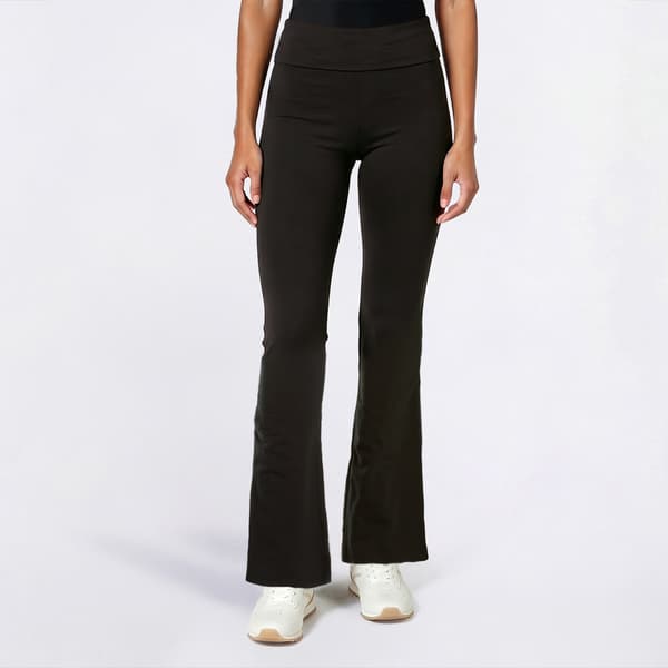 Juniors No Comment Fold Over Waist Flare Pants