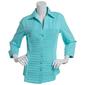 Plus Size Zac & Rachel Solid Knit To Fit Casual Button Down - image 2