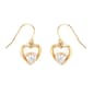 10kt. Yellow Gold Open Heart Earrings - image 1