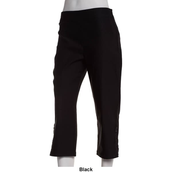 Petite Briggs Crochet Hem Luxe Millenium Capris