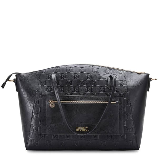 Badgley Mischka Caroline Vegan Leather Tote Weekender Travel Bag