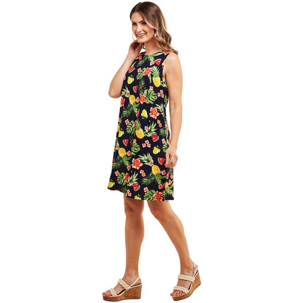 Petite Harlow & Rose Sailboat Shift Dress-Evening/Multi