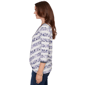 Petite Ruby Rd. Jetsetter Floral Chevron Knot Front Blouse - image 4