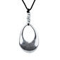 Roman Intention Silver-Tone Pear Pendant Necklace - image 1