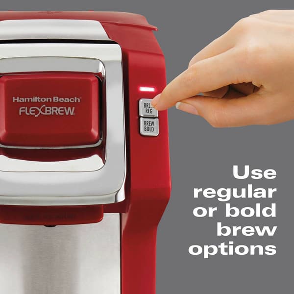 Hamilton Beach&#174; Flexbrew Red Single Serve Coffeemaker