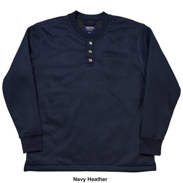 Mens Smith&#39;&#39;s Sherpa Lined Thermal Long Sleeve Henley