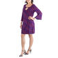Womens 24/7 Comfort Apparel Geo 3/4 Sleeve Keyhole Shift Dress - image 3