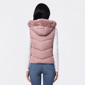 Juniors Snobbish Hooded Fur Lined Bomber Vest - image 2