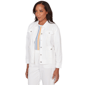 Womens Alfred Dunner Out Of The Blue Button Front Denim Jacket - image 3