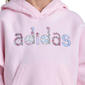 Girls (4-6x) adidas® Flower Logo Hoodie w/ Heather Joggers Set - image 4