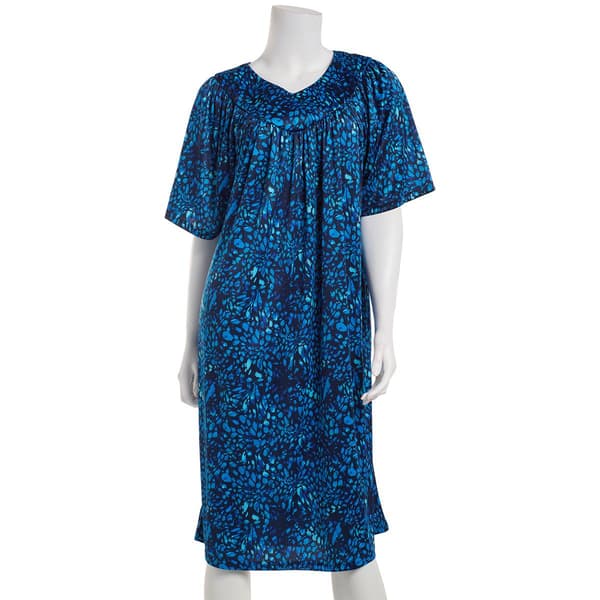 Womens Casual Time Short Sleeve Animal Skin Nightshirt