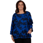 Plus Size Alfred Dunner Dinner Theater Textured Floral Blouse - image 1