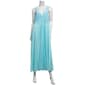 Womens Exquisite Form Sleeveless V-Neck Long Nightgown - image 1