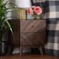 Baxton Studio Hartman Walnut Brown Wood 2-Drawer Nightstand - image 8