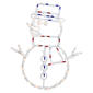 Northlight Seasonal 18in. Pre-Lit Snowman Window - image 1