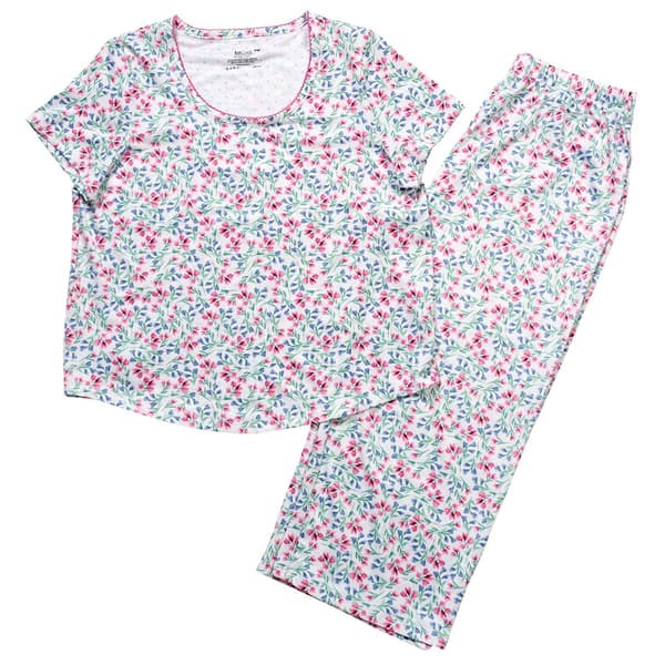 Petite Karen Neuburger Short Sleeve Ditsy Pop Pajama Set - image 