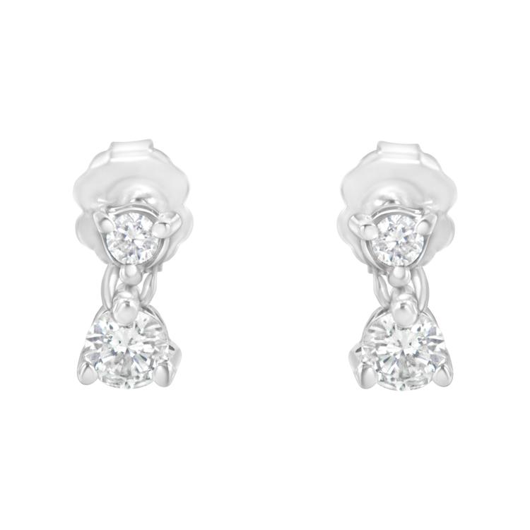 Diamond Classics™ 1/2ctw. Double Diamond Stud Earrings