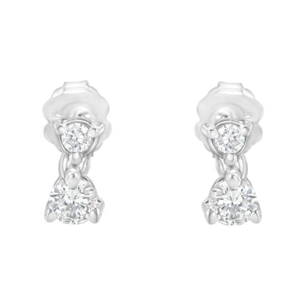 Diamond Classics&#8482; 1/2ctw. Double Diamond Stud Earrings