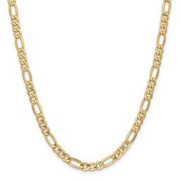 Mens Gold Classics™ 6.25mm. 14k Semi Solid Figaro Chain Bracelet