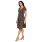 Womens Sami & Jo Short Sleeve Floral Dot Texture Dress - image 4