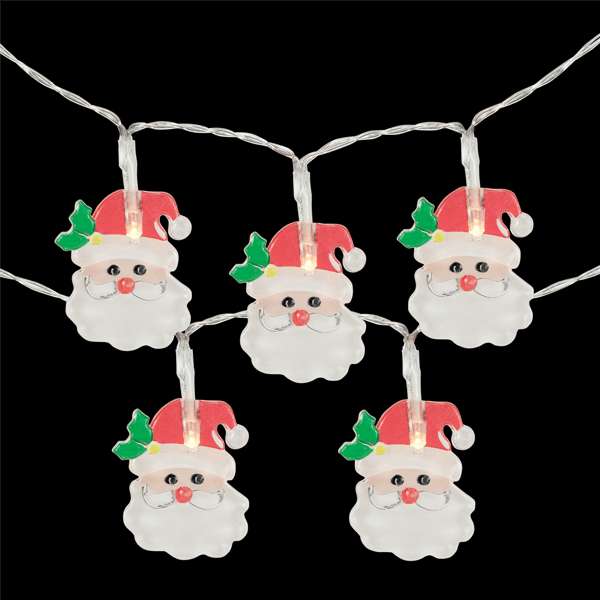 Northlight 10ct. LED Micro Santa Claus Christmas Light Set