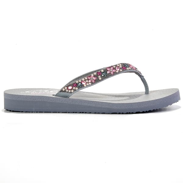 Womens Skechers Meditation Dancing Daisy Flip Flops