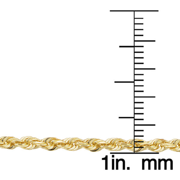 Unisex Gold Classics&#8482; 10kt. Yellow Gold 2.7mm 24in. Rope Chain