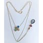 Ashley Cooper(tm) Gold-Tone Beaded Blue Teardrop Pendant - image 1