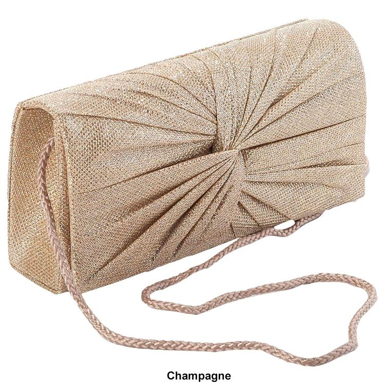 D'Margeaux Glitter Knot Clutch