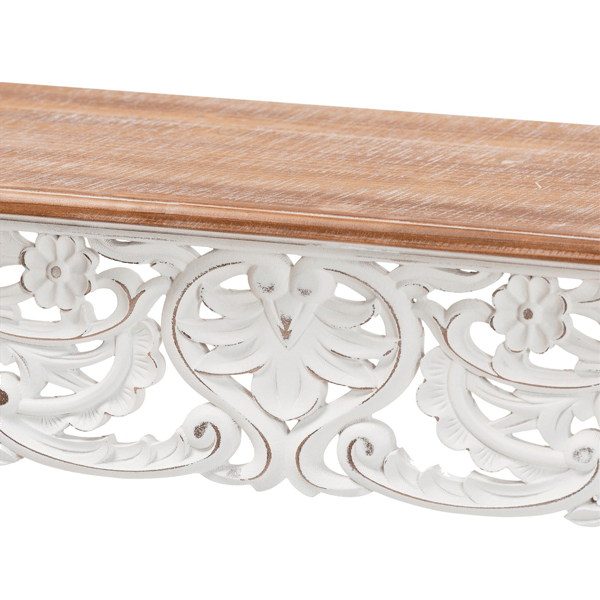 Baxton Studio Riquin Distressed Wood Console Table