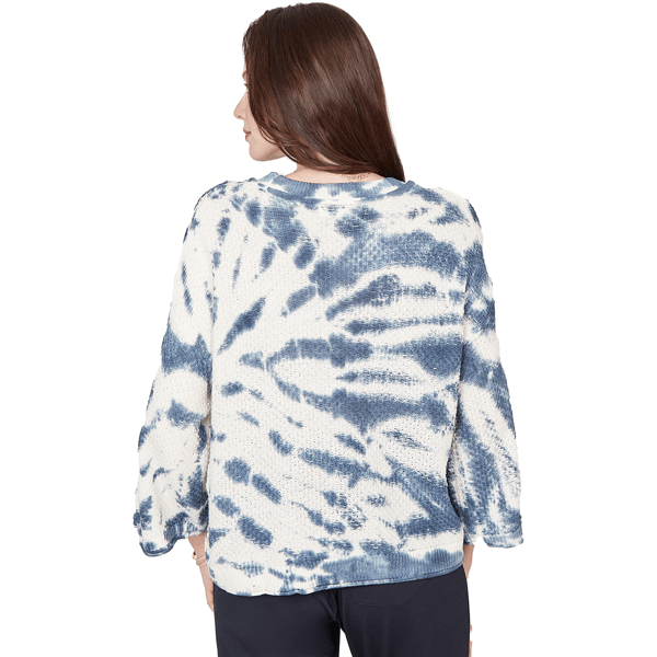 Petite Skye’s the Limit Fresh Start 3/4 Sleeve Tie Dye Sweater