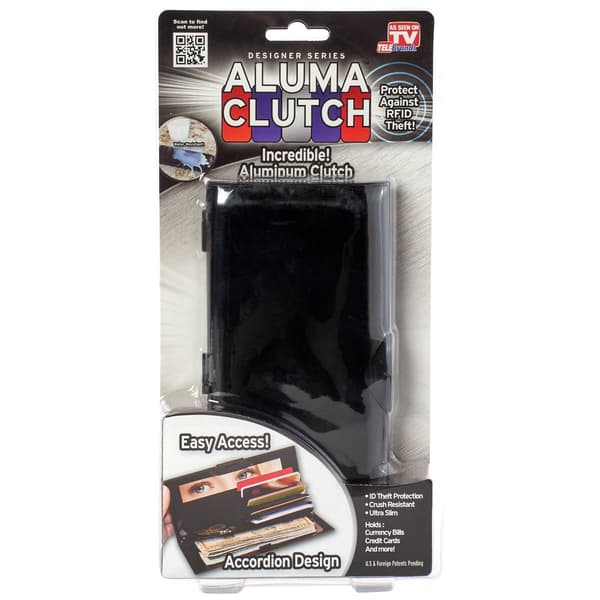 As Seen On TV Aluma Clutch Wallet - Black
