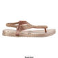 Womens Capelli New York Opaque Jelly w/Gem Trim Thong Sandals - image 2