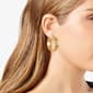 GUESS Embossed Logos Gold-Tone Hoop Earrings - image 4