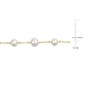 Gemstone Classics™ White Freshwater Pearl Yellow Silver Bracelet - image 5