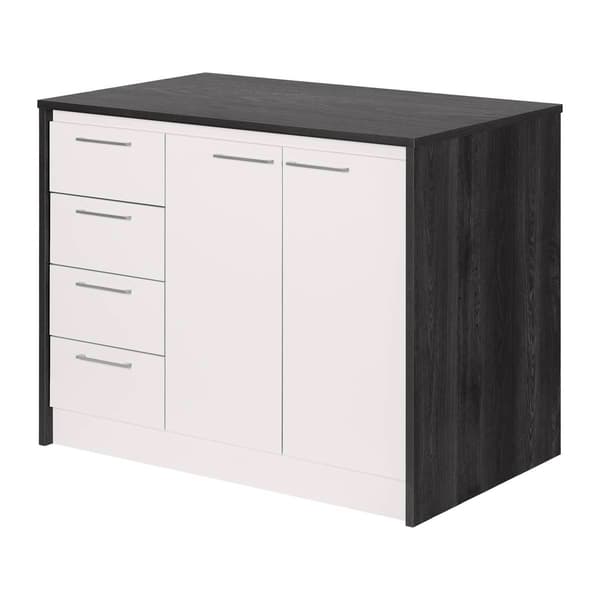 South Shore Myro Gray Oak Kitchen Island - image 
