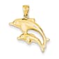 Gold Classics(tm) 14kt. Dolphin Pair Pendant - image 1