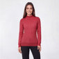 Womens Retrology Long Sleeve Cable Stitch Mock Neck Sweater - image 2