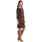 Plus Size MSK Long Sleeve Print Ity Three Ring Shift Dress - image 4