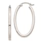 Gold Classics(tm) 14kt. White Gold 30x2mm Hoop Earrings - image 1