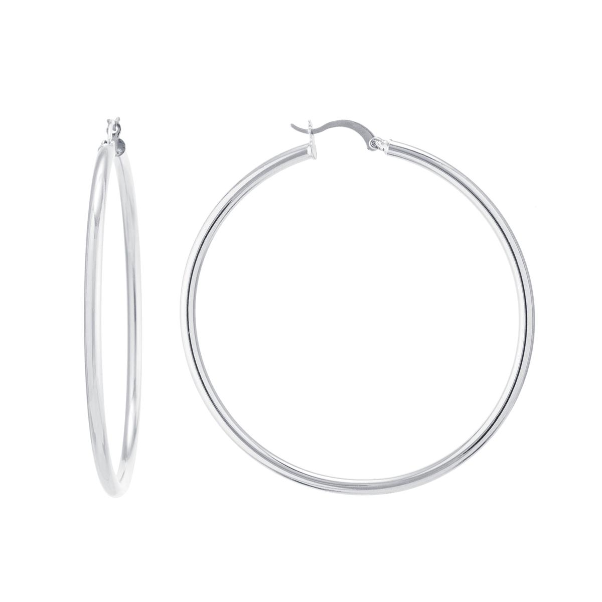Athra Fine Silver Plated 66mm Hoop Earrings,New Products : American Fashion Style Bags On Sale