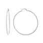 Fine Silver Plated 66mm Hoop Earrings - image 1
