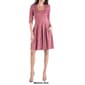 Womens 24/7 Comfort Apparel 3/4 Sleeve Fit & Flare Mini Dress - image 11