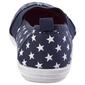 Womens Ashley Blue Navy with Stars Canvas Slip Ons - image 3