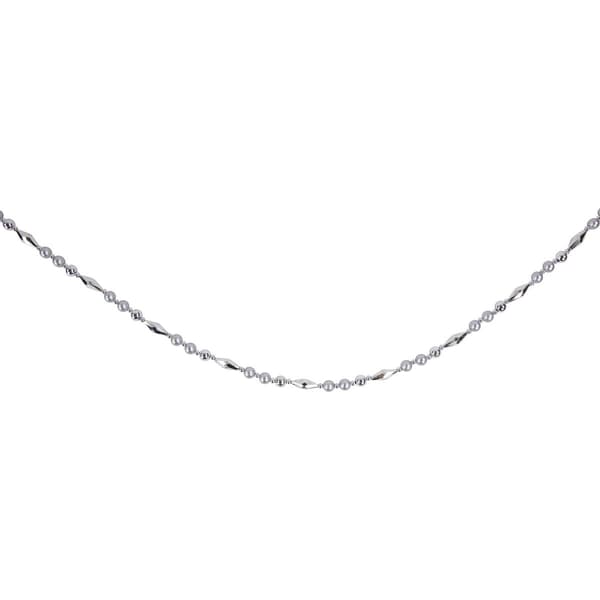 Northlight Seasonal Shiny & Matte Silver Beaded Christmas Garland