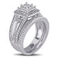 Loveblooms&#8482; Princess & Round Diamond Bridal Ring Set - image 2