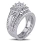 Loveblooms™ Princess & Round Diamond Bridal Ring Set - image 2
