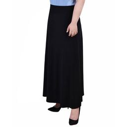 Womens NY Collection Pull On Solid Maxi Skirt