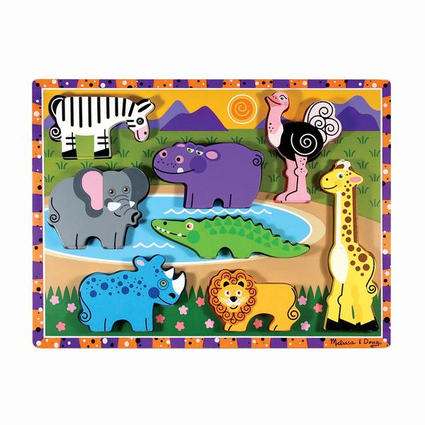Melissa &amp; Doug(R) Safari Chunky Puzzle