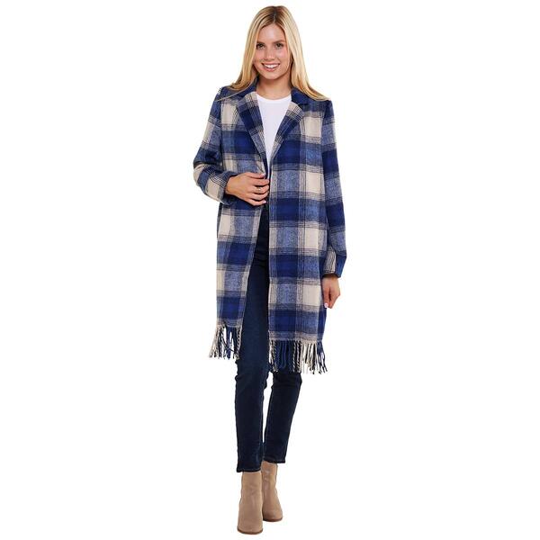 Juniors Love Tree Stevie Fringe Twill Peacoat - image 